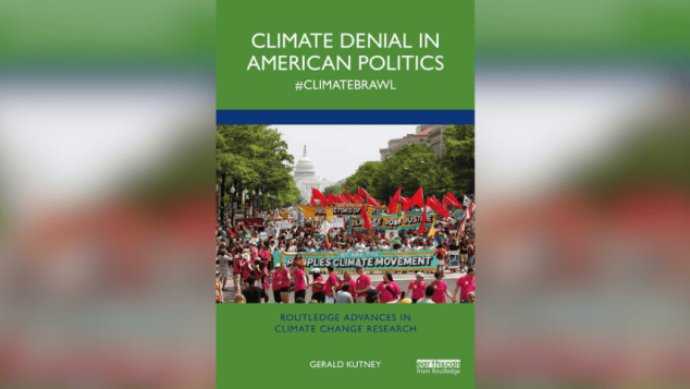 Climate Denial in American Politics book cover.