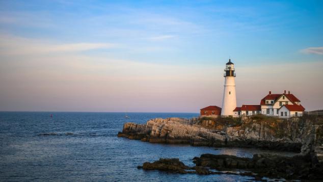 Portland, Maine, Head Light.