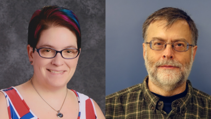 NCSE staff Lin Andrews and Glenn Branch