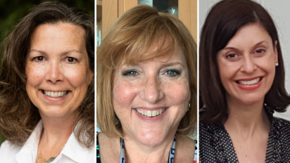 NCSE teacher ambassadors Kim Parfitt, Melinda Landry, and Rebecca Brewer