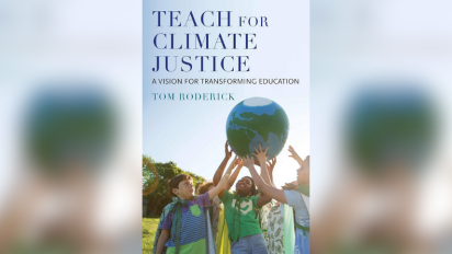 Teach for Climate Justice book cover.