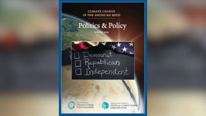 Climate Change in the American Mind report cover.