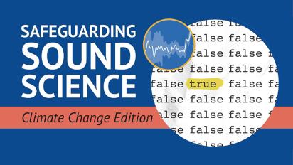 Graphical cover art for Safeguarding Sound Science: Climate Edition.