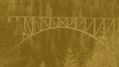 A bridge symbolizing the Bridging Gaps program.