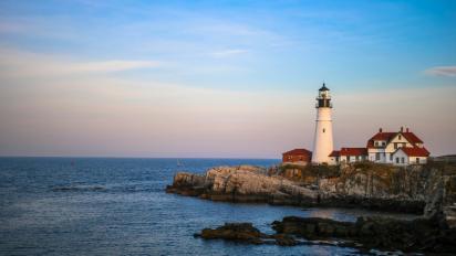 Portland, Maine, Head Light.