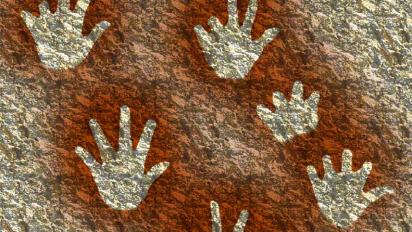 Caves of Gargas neolithic hand stencils