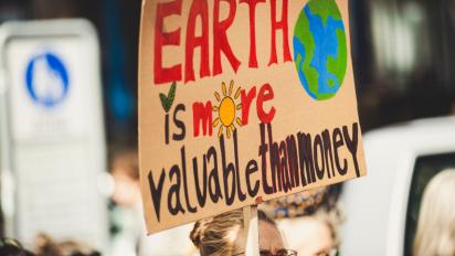 Protest against climate change