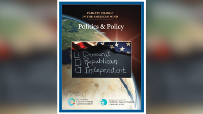 Climate Change in the American Mind report cover.