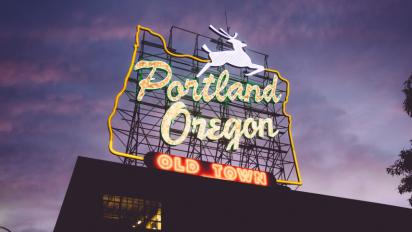 Portland, Oregon, sign.