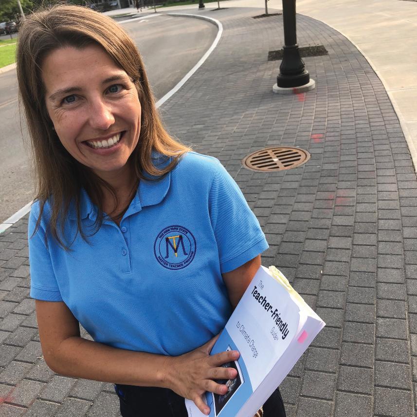 Master teacher with guide.