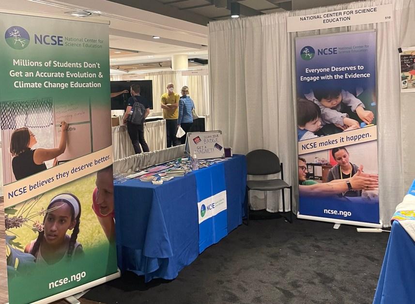 NCSE booth at NABT 2021