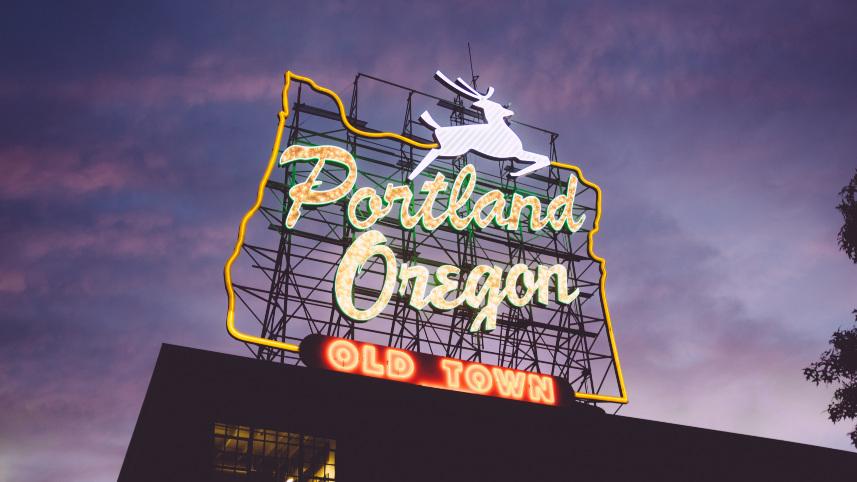 Portland, Oregon, sign.