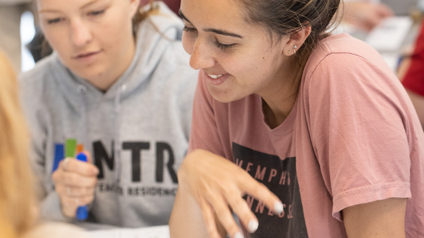 Teachers engaging in professional learning work.