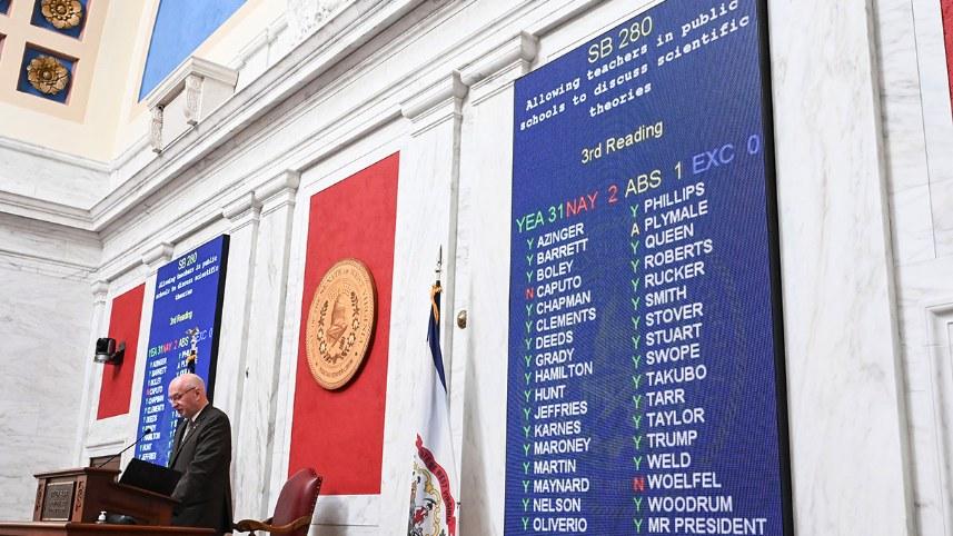 The vote tally for West Virginia Senate Bill 280.