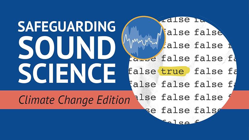 Graphical cover art for Safeguarding Sound Science: Climate Edition.