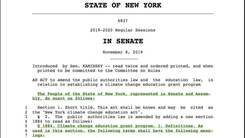 New York Senate bill text
