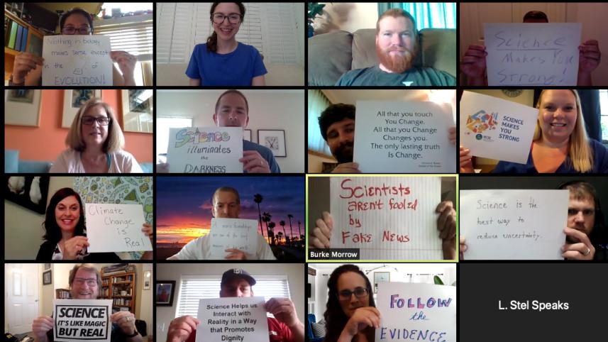 Zoom call with NCSE teacher ambassadors