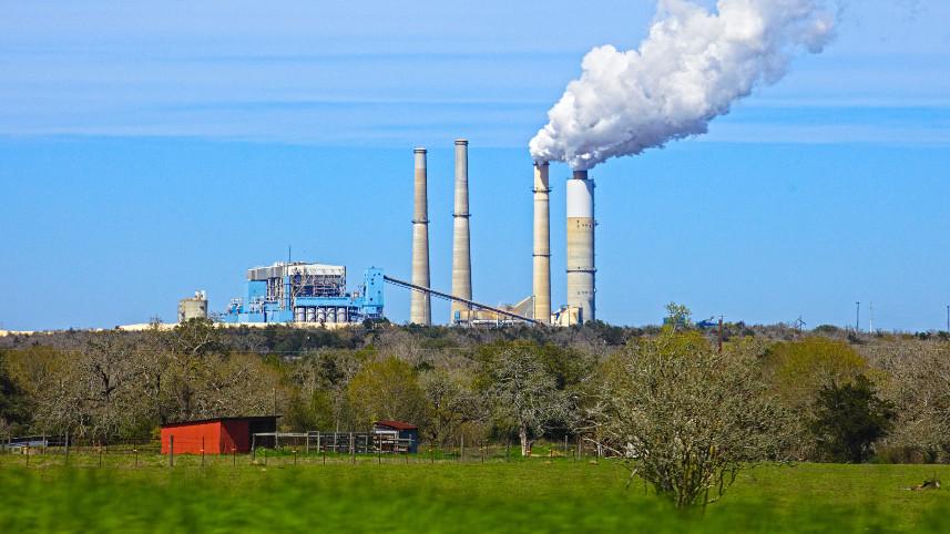 Fayette coal power plant in Fayette County, Texas.