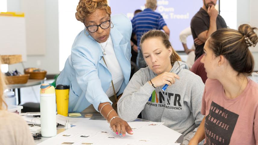 Memphis science teachers at an NCSE professional learning event..
