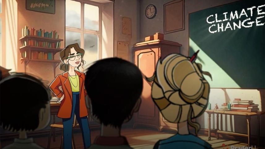 A scene from a PraegerU video.