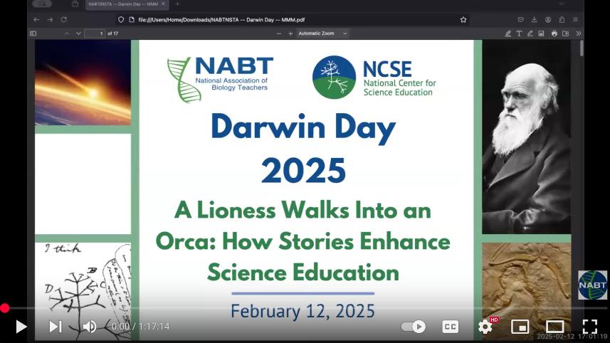 Darwin Day webinar cover.