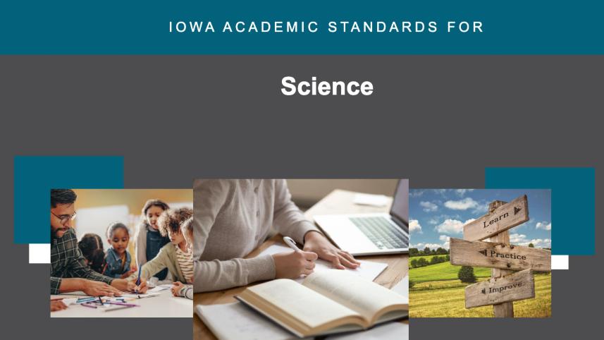 Cover of the Iowa State Science Standards.