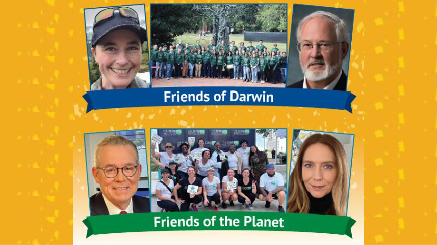 Friend of Darwin and Friend of the Planet awardees.